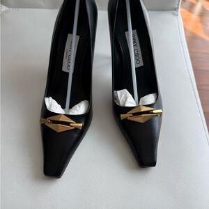 Jimmy Choo Ryker 90 Embellished Leather Pumps